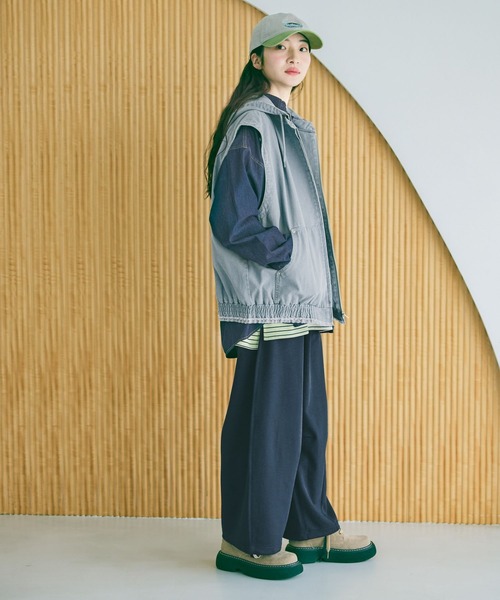 niko and...（ニコアンド）の「袖リブステッチデニムシャツ（シャツ/ブラウス・レディース・インディゴブルー・MEDIUM/LARGE）」の15枚目の写真