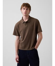 GAP（ギャップ）の「Gapロゴ リラックスフィット ピケ クロップド ポロシャツ（ポロシャツ）」