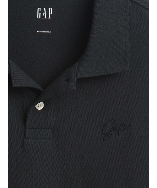 GAP（ギャップ）の「リラックスフィット ピケ クロップド ポロシャツ（ポロシャツ・メンズ・ブラック/チャコールグレー/ブルー/ネイビー/ホワイト/ピンク・XL/L/M/S/XS）」の22枚目の写真