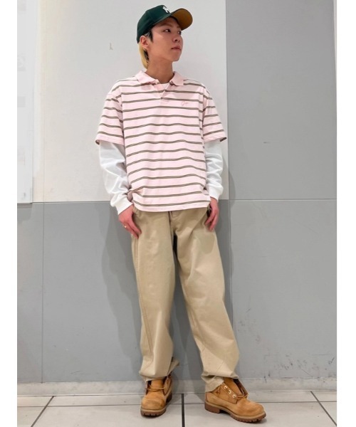 GAP（ギャップ）の「Gapロゴ リラックスフィット ピケ クロップド ポロシャツ（ポロシャツ・メンズ・ブラック/チャコールグレー/ブルー/ネイビー/ホワイト/ピンク/ブラウン・XL/L/M/S/XS）」の16枚目の写真