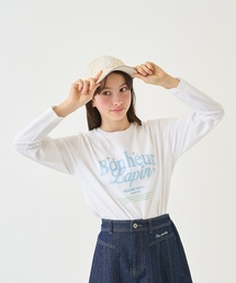pom ponette junior（ポンポネットジュニア）の「【GOOD PRICE】【130cmあり】【吸水速乾】グラフィック長袖Tシャツ（Tシャツ/カットソー）」