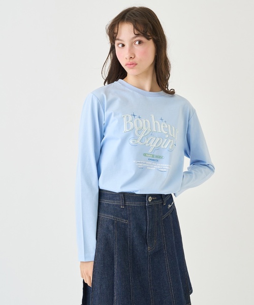 pom ponette junior（ポンポネットジュニア）の「【GOOD PRICE】【130cmあり】【吸水速乾】グラフィック長袖Tシャツ（Tシャツ/カットソー・キッズ・イエロー/ホワイト/ライトブルー/ブラック・SS/S/M/L/LL）」の4枚目の写真