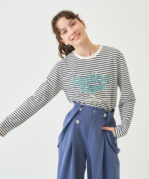 pom ponette junior（ポンポネットジュニア）の「【GOOD PRICE】【130cmあり】【吸水速乾】グラフィック長袖Tシャツ（Tシャツ/カットソー・キッズ・イエロー/ホワイト/ライトブルー/ブラック・SS/S/M/L/LL）」の8枚目の写真