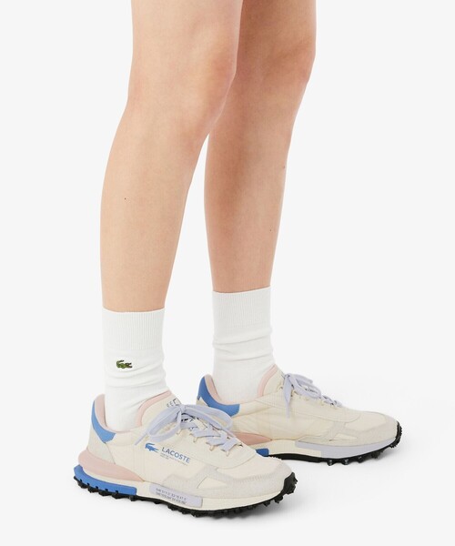 LACOSTE（ラコステ）の「レディース ELITE ACTIVE 1261 SFA / パステルカラーリング スパイクソール エリートアクティブスニーカー（スニーカー・レディース・オフホワイト・24.5cm/23.5cm/23.0cm/22.5cm/25.5cm/24.0cm）」の9枚目の写真