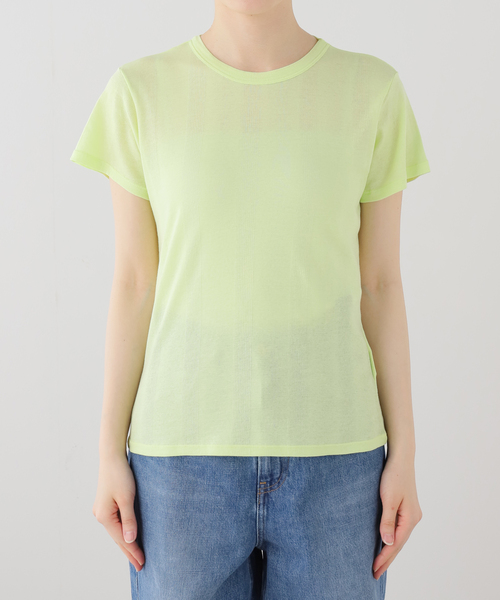 OUTDOOR PRODUCTS（アウトドアプロダクツ）の「miller Light Prib Crew Tee（Tシャツ/カットソー・レディース・グレー/イエロー/アイボリー/ブラック・FREE）」の4枚目の写真
