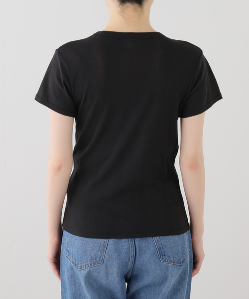 OUTDOOR PRODUCTS（アウトドアプロダクツ）の「miller Light Prib Crew Tee（Tシャツ/カットソー・レディース・グレー/イエロー/アイボリー/ブラック・FREE）」の6枚目の写真