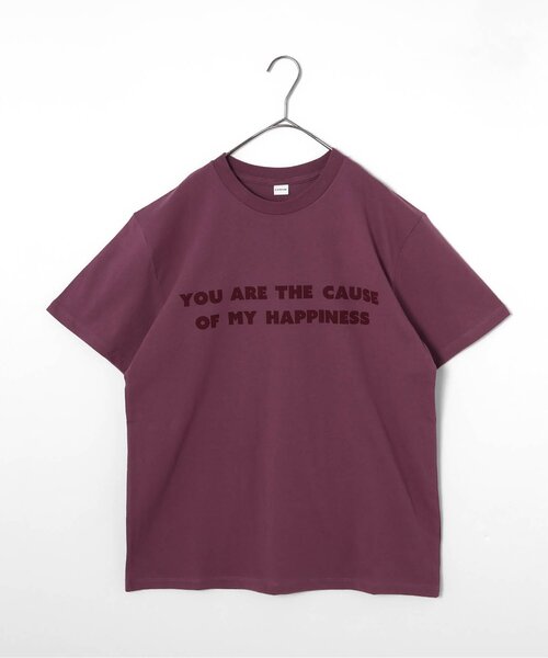 p.premier(ピードットプルミエ)の「【再入荷】親子お揃いでイロチ買いしたいシンプルロゴTシャツ(大人サイズ)_リンク(Tシャツ/カットソー・レディース・ブラウン/ダークブラウン/レッド/パープル/イエロー/クリーム/オフホワイト/ブラック/サックスブルー・MEDIUM/X-LARGE/LARGE)」の7枚目の写真