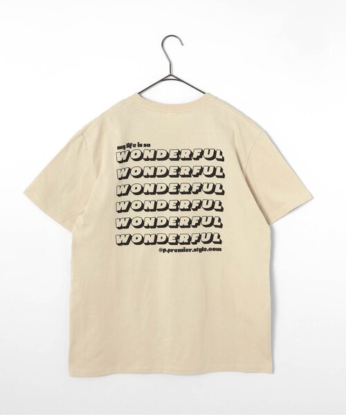 p.premier(ピードットプルミエ)の「【再入荷】親子お揃いでイロチ買いしたいシンプルロゴTシャツ(大人サイズ)_リンク(Tシャツ/カットソー・レディース・ブラウン/ダークブラウン/レッド/パープル/イエロー/クリーム/オフホワイト/ブラック/サックスブルー・MEDIUM/X-LARGE/LARGE)」の14枚目の写真