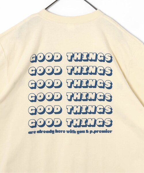 p.premier(ピードットプルミエ)の「【再入荷】親子お揃いでイロチ買いしたいシンプルロゴTシャツ(大人サイズ)_リンク(Tシャツ/カットソー・レディース・ブラウン/ダークブラウン/レッド/パープル/イエロー/クリーム/オフホワイト/ブラック/サックスブルー・MEDIUM/X-LARGE/LARGE)」の16枚目の写真