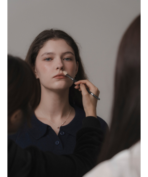 THEMITTEN(ザ・ミトン)の「Daub button collar knit (navy)(ニット/セーター・レディース・その他・FREE)」の6枚目の写真