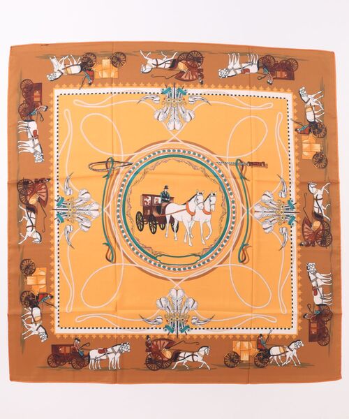 TONAL（トーナル）の「ホース型リバーシブルスカーフ（バンダナ/スカーフ・レディース・グレー/オレンジ・FREE）」の3枚目の写真