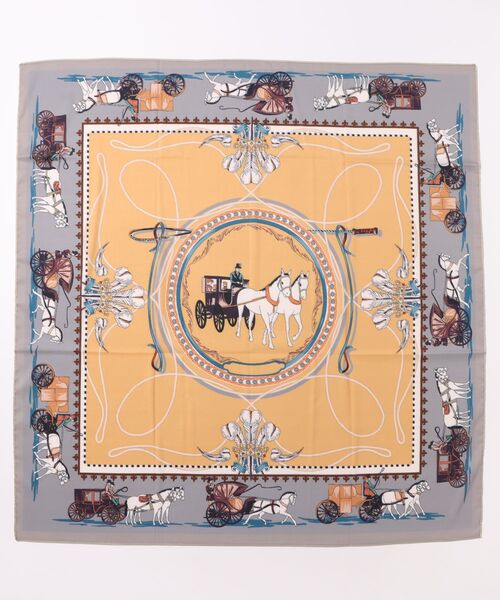 TONAL（トーナル）の「ホース型リバーシブルスカーフ（バンダナ/スカーフ・レディース・グレー/オレンジ・FREE）」の4枚目の写真