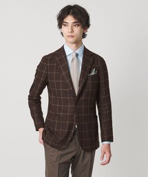 UNITED ARROWS | ブークレ ウィンドウペン シングル 3ボタン テーラードジャケット CーMODEL(テーラードジャケット)