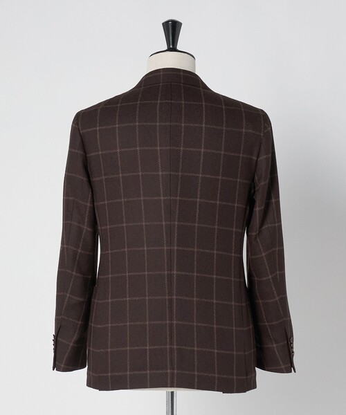 UNITED ARROWS（ユナイテッドアローズ）の「ブークレ ウィンドウペン シングル 3ボタン テーラードジャケット CーMODEL（テーラードジャケット・メンズ・ダークブラウン・46/50/48）」の7枚目の写真