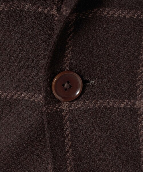 UNITED ARROWS（ユナイテッドアローズ）の「ブークレ ウィンドウペン シングル 3ボタン テーラードジャケット CーMODEL（テーラードジャケット・メンズ・ダークブラウン・46/50/48）」の13枚目の写真
