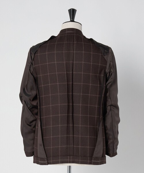 UNITED ARROWS（ユナイテッドアローズ）の「ブークレ ウィンドウペン シングル 3ボタン テーラードジャケット CーMODEL（テーラードジャケット・メンズ・ダークブラウン・46/50/48）」の20枚目の写真