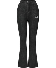 ブーツカット」に該当するブラック/黒色系のレディースファッション