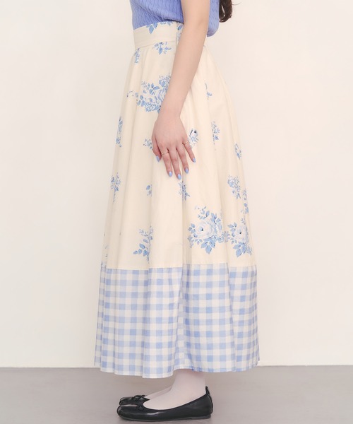 Cath Kidston（キャスキッドソン）の「ボリュームフレアスカート（スカート・レディース・パープル/サックスブルー/アイボリー・M/S）」の19枚目の写真