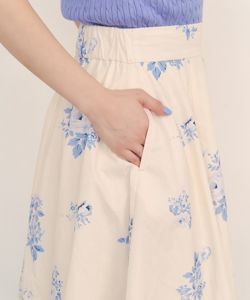 Cath Kidston（キャスキッドソン）の「ボリュームフレアスカート（スカート・レディース・パープル/サックスブルー/アイボリー・M/S）」の20枚目の写真