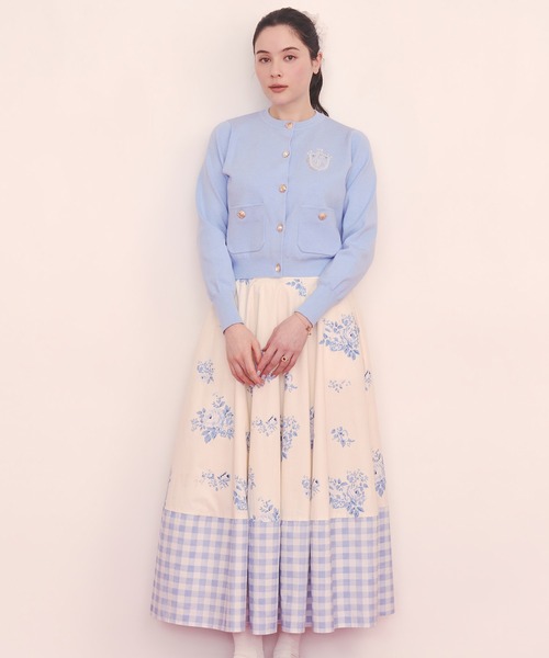 Cath Kidston（キャスキッドソン）の「ボリュームフレアスカート（スカート・レディース・パープル/サックスブルー/アイボリー・M/S）」の12枚目の写真