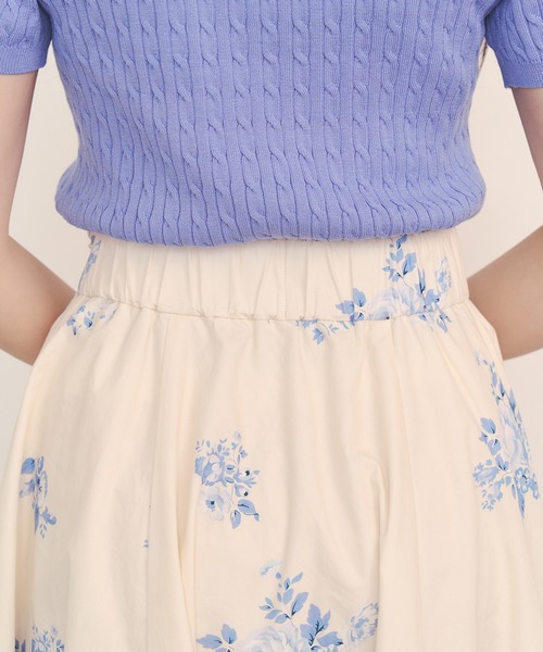Cath Kidston（キャスキッドソン）の「ボリュームフレアスカート（スカート・レディース・パープル/サックスブルー/アイボリー・M/S）」の21枚目の写真