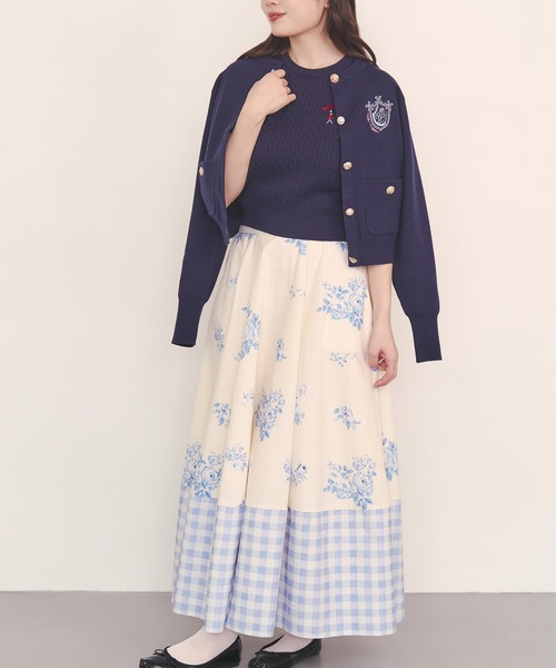Cath Kidston（キャスキッドソン）の「ボリュームフレアスカート（スカート・レディース・パープル/サックスブルー/アイボリー・M/S）」の17枚目の写真