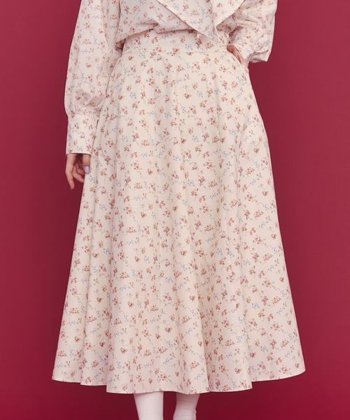 Cath Kidston（キャスキッドソン）の「ボリュームフレアスカート（スカート・レディース・パープル/サックスブルー/アイボリー・M/S）」の7枚目の写真