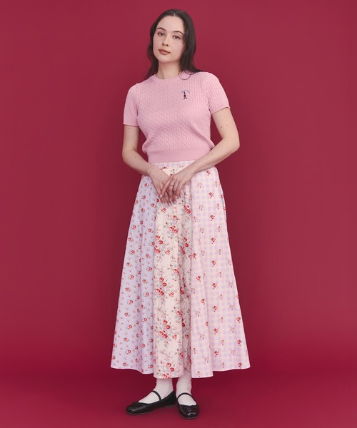 Cath Kidston（キャスキッドソン）の「ボリュームフレアスカート（スカート・レディース・パープル/サックスブルー/アイボリー・M/S）」の22枚目の写真