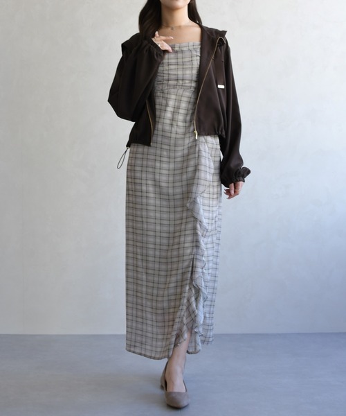 31 Sons de mode（トランテアン　ソン　ドゥ　モード）の「2026春夏新作 フードシアーブルゾン（ブルゾン・レディース・オフホワイト/ピンク/ブラウン・ﾌﾘ-）」の18枚目の写真