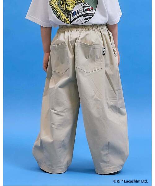 b・ROOM(ビールーム)の「ボリュームバルーンパンツ【MNCM】【子供服】【キッズ】【男の子】【女の子】(その他パンツ・キッズ・チャコール/ベージュ/ブラック/カーキ/アイボリー・150cm/120cm/130cm/140cm/110cm)」の16枚目の写真