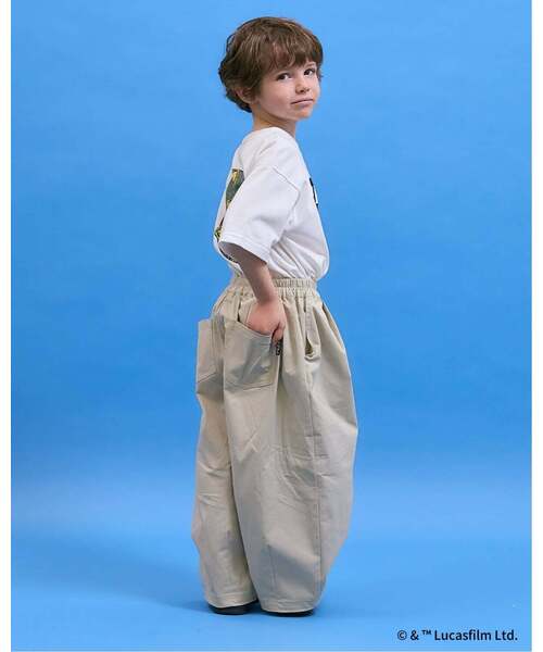 b・ROOM（ビールーム）の「ボリュームバルーンパンツ【MNCM】（その他パンツ・キッズ・チャコール/ベージュ/ブラック/カーキ/アイボリー・150cm/120cm/130cm/140cm/110cm）」の22枚目の写真