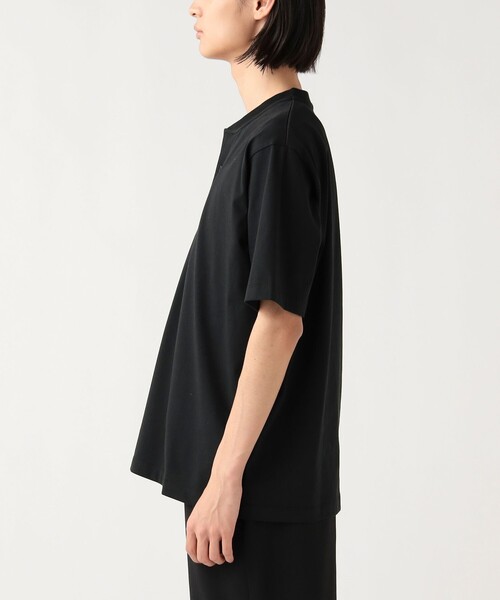 BEAMS HEART(ビームスハート)の「【ユニセックス】スキッパー ヘンリーネック Tシャツ(接触冷感)(Tシャツ/カットソー・メンズ・ホワイト/ブラック・L/M/S/XL)」の9枚目の写真