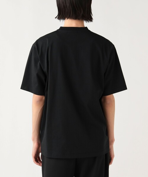 BEAMS HEART(ビームスハート)の「【ユニセックス】スキッパー ヘンリーネック Tシャツ(接触冷感)(Tシャツ/カットソー・メンズ・ホワイト/ブラック・L/M/S/XL)」の10枚目の写真