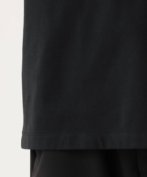 BEAMS HEART(ビームスハート)の「【ユニセックス】スキッパー ヘンリーネック Tシャツ(接触冷感)(Tシャツ/カットソー・メンズ・ホワイト/ブラック・L/M/S/XL)」の13枚目の写真