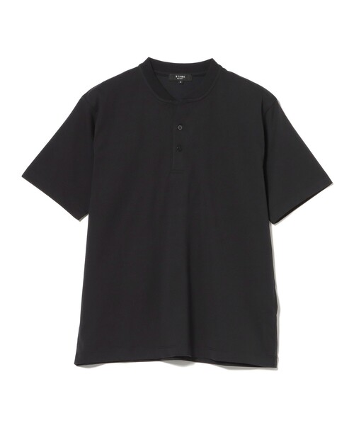 BEAMS HEART(ビームスハート)の「【ユニセックス】スキッパー ヘンリーネック Tシャツ(接触冷感)(Tシャツ/カットソー・メンズ・ホワイト/ブラック・L/M/S/XL)」の19枚目の写真
