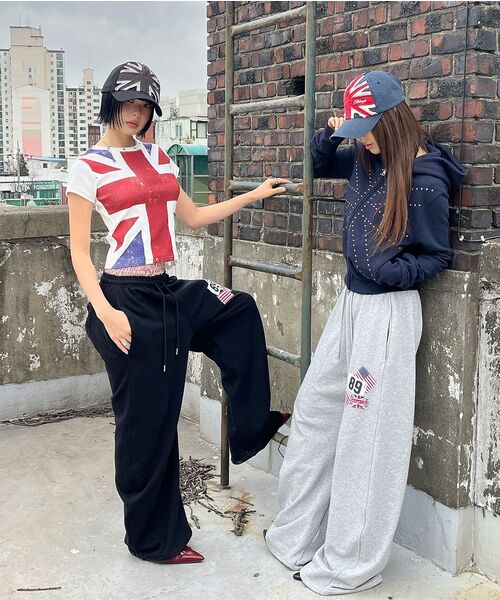 Midnight Move(ミッドナイトムーブ)の「england t (grey)(Tシャツ/カットソー・レディース・その他・FREE)」の2枚目の写真