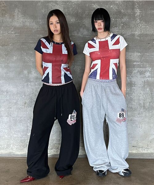 Midnight Move(ミッドナイトムーブ)の「england t (grey)(Tシャツ/カットソー・レディース・その他・FREE)」の3枚目の写真