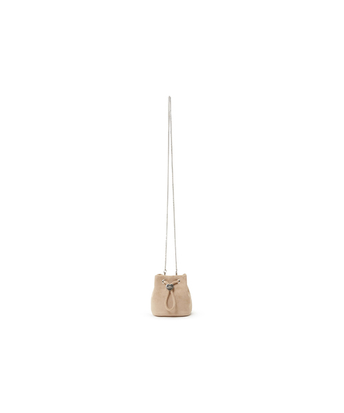LAP(ラップ)の「HEART POP SUEDE MINI BAG AS7AB241(メッセンジャーバッグ・レディース・ダークブラウン/ベージュ・FREE)」の1枚目の写真