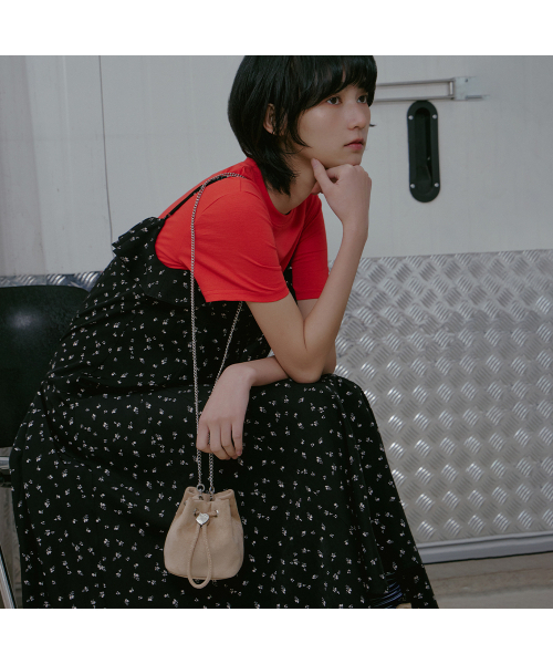 LAP(ラップ)の「HEART POP SUEDE MINI BAG AS7AB241(メッセンジャーバッグ・レディース・ダークブラウン/ベージュ・FREE)」の7枚目の写真