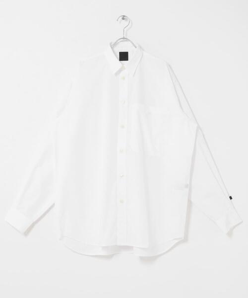DAIWA PIER39（ダイワピア39）の「DAIWA PIER39　TECH REGULAR COLLAR SHIRT L/S SOLID（シャツ/ブラウス・メンズ・ホワイト/ライトブルー/スミクロ・MEDIUM/X-LARGE/LARGE）」の2枚目の写真
