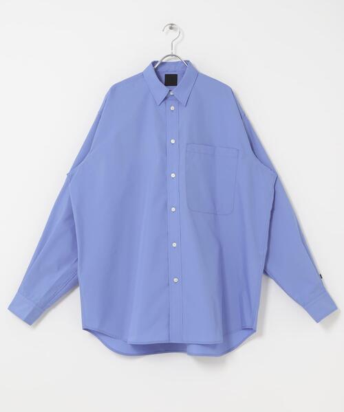 DAIWA PIER39（ダイワピア39）の「DAIWA PIER39　TECH REGULAR COLLAR SHIRT L/S SOLID（シャツ/ブラウス・メンズ・ホワイト/ライトブルー/スミクロ・MEDIUM/X-LARGE/LARGE）」の3枚目の写真