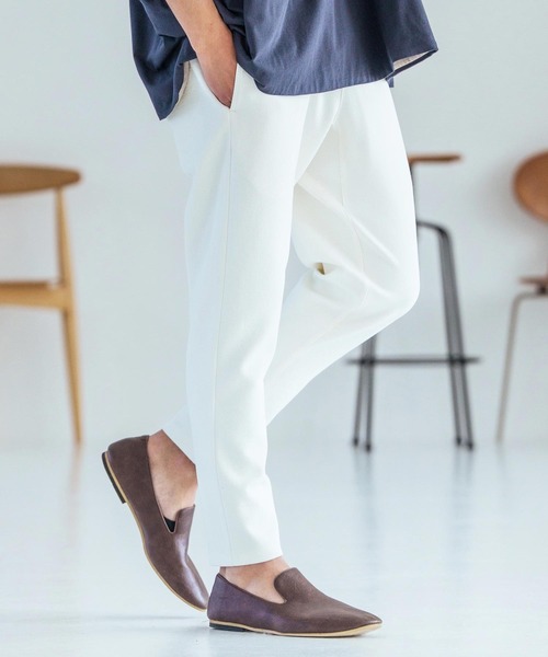 Magine(マージン)の「mp14829-Textured Ponte Fabric Easy Pants イージーパンツ(MGN-261-044)(その他パンツ・メンズ・ホワイト/チャコール/ブラック・48/46/44)」の4枚目の写真