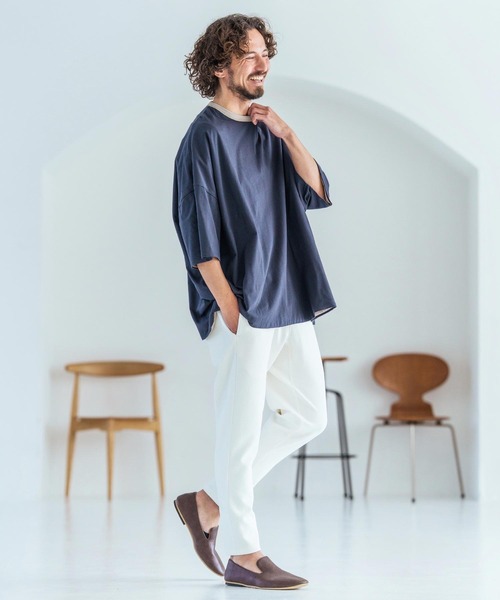 Magine(マージン)の「mp14829-Textured Ponte Fabric Easy Pants イージーパンツ(MGN-261-044)(その他パンツ・メンズ・ホワイト/チャコール/ブラック・48/46/44)」の6枚目の写真