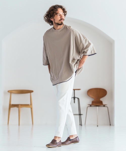 Magine(マージン)の「mp14829-Textured Ponte Fabric Easy Pants イージーパンツ(MGN-261-044)(その他パンツ・メンズ・ホワイト/チャコール/ブラック・48/46/44)」の9枚目の写真