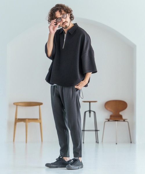 Magine(マージン)の「mp14829-Textured Ponte Fabric Easy Pants イージーパンツ(MGN-261-044)(その他パンツ・メンズ・ホワイト/チャコール/ブラック・48/46/44)」の22枚目の写真