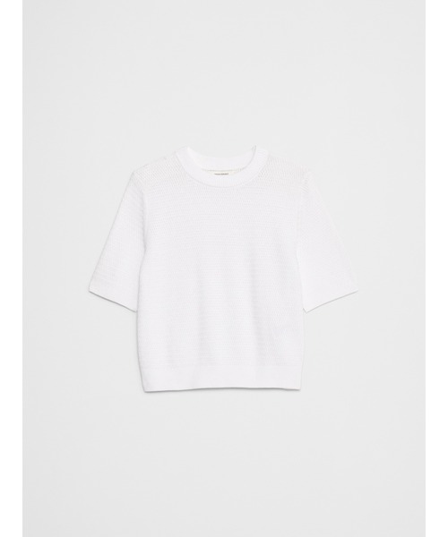 BANANA REPUBLIC FACTORY STORE（バナナリパブリック ファクトリーストア）の「BANANA REPUBLIC FACTORY STORE　　テクスチャーステッチ クロップド セーター（ニット/セーター・レディース・ホワイト/グリーン/ネイビー・M/XS/L/S）」の7枚目の写真