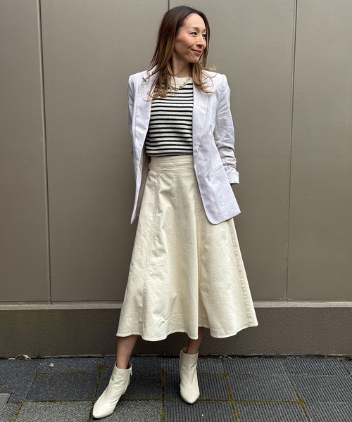BANANA REPUBLIC FACTORY STORE（バナナリパブリック ファクトリーストア）の「BANANA REPUBLIC FACTORY STORE　　テクスチャーステッチ クロップド セーター（ニット/セーター・レディース・ホワイト/グリーン/ネイビー・M/XS/L/S）」の9枚目の写真