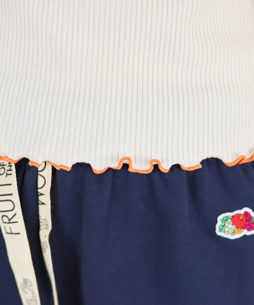 FREAK'S STORE(フリークスストア)の「FRUIT OF THE LOOM × FREAK'S STORE/フルーツオブザルーム 別注 配色メロー リブ半袖Tシャツ(Tシャツ/カットソー・レディース・レモンイエロー/オフホワイト/チャコールグレー/ネイビー/ピンク系その他・フリ-)」の18枚目の写真