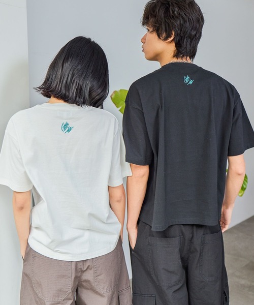 PBLIM(ページボーイリム)の「【PBLIM×島田つか沙】 stareatTシャツ《UNISEX》(Tシャツ/カットソー・レディース・ブラック/オフホワイト・MEDIUM/SMALL)」の9枚目の写真