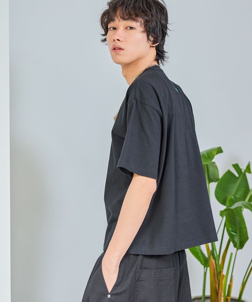 PBLIM(ページボーイリム)の「【PBLIM×島田つか沙】 stareatTシャツ《UNISEX》(Tシャツ/カットソー・レディース・ブラック/オフホワイト・MEDIUM/SMALL)」の14枚目の写真